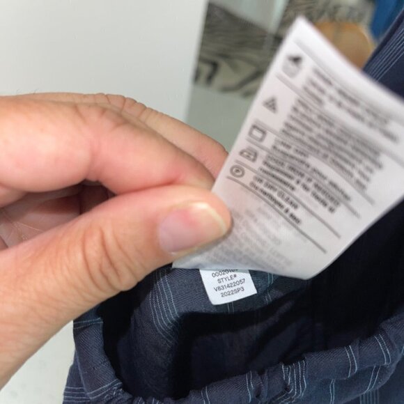 Vince Womens Culottes Pants Size XXS Blue Variegated Stripe High Waist Wide Leg - Picture 10 of 10